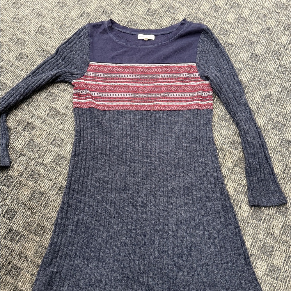 Altar'd State Navy‎ and Red Striped Dress
